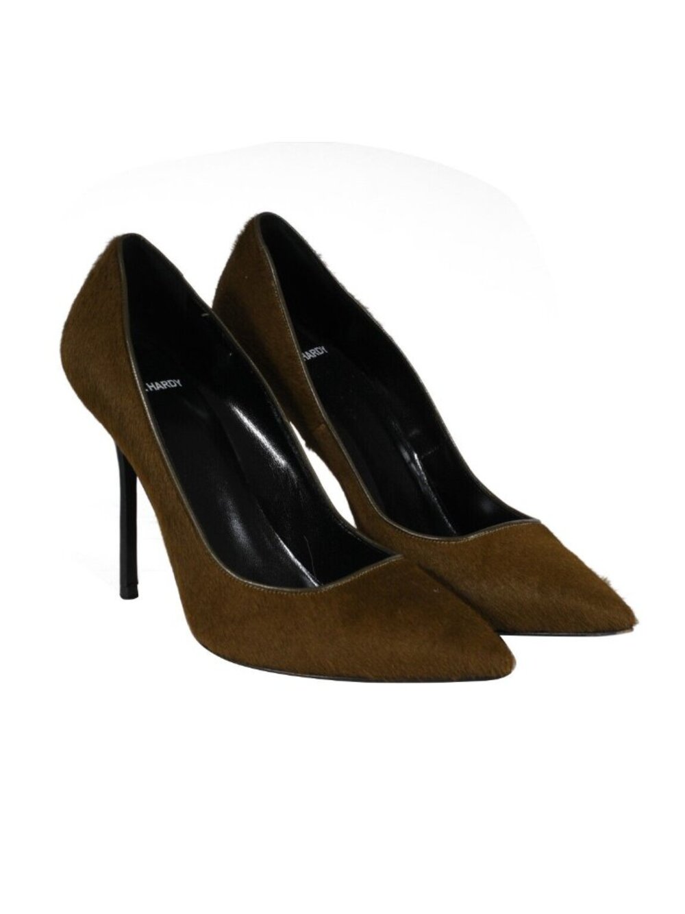 Pierre Hardy Pony Hair Pumps US 8.5 EU 38.5 Brown Olive Heels